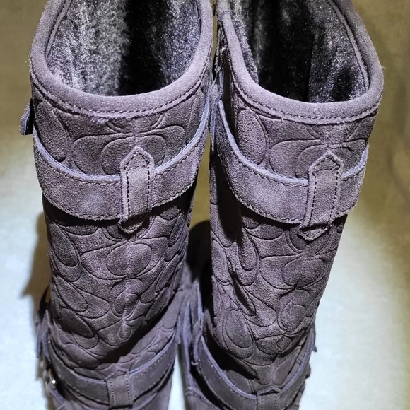 Coach EMBS Suede Chestnut size 5.5 M - Picture 4 of 9